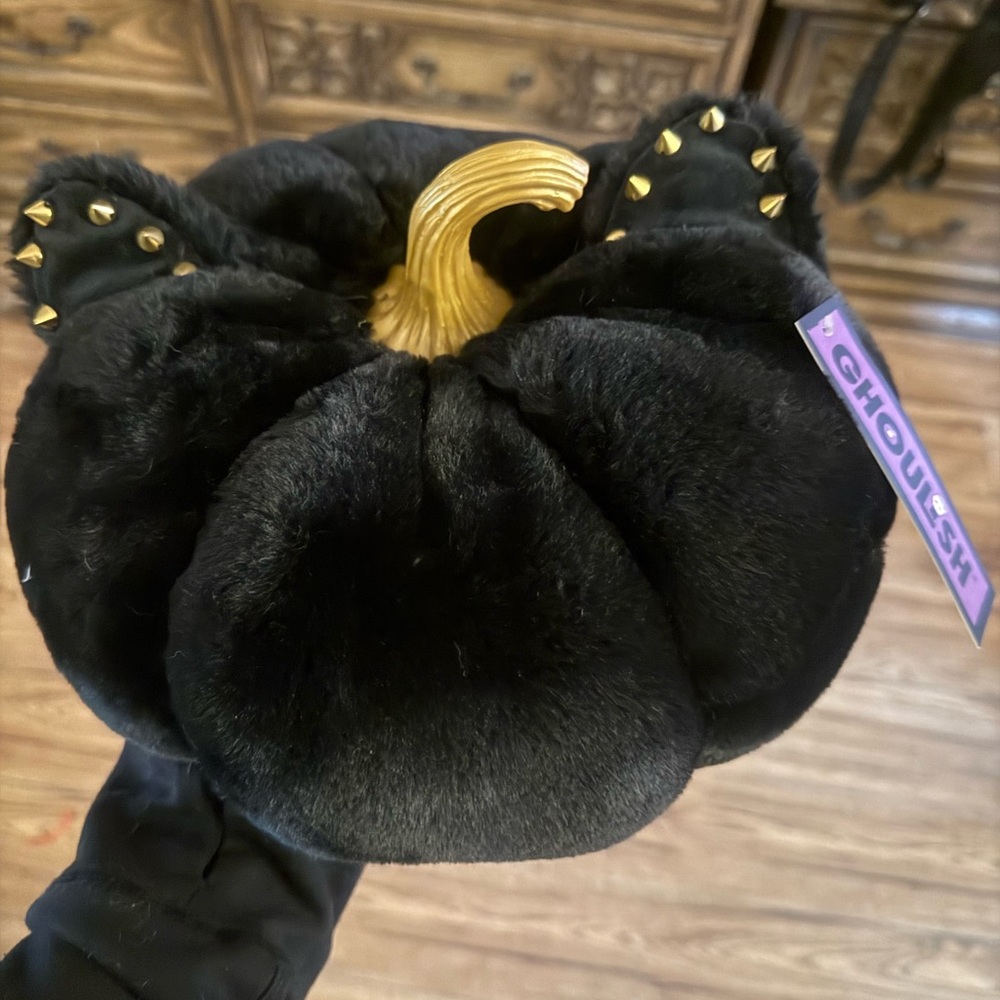 Halloween Cat Ear Plush pumpkin decor